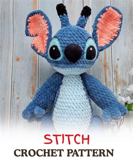 Blue Alien Crochet Pattern PDF | Inspired Stitch Toy | Beginner Friendly Digital Download - Etsy