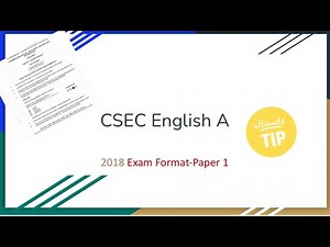 How To Pass CSEC English| Exam Tip included| English Paper One