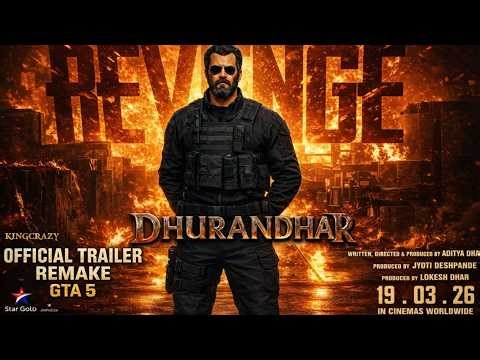 Dhurandhar The Revenge Official Hindi Trailer GTA V Ranveer S | Aditya D | In Cinemas 19 March 2026