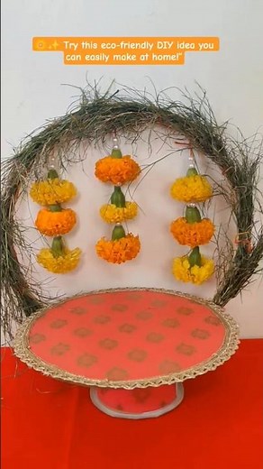 Simple Ganpati Backdrop Decoration at Home | DIY Eco Friendly Ganpati Decoration Ideas 2025 #2025