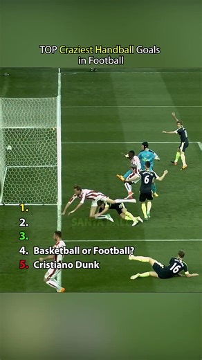 TOP Craziest Handball Goals in Football
