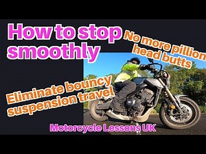 How to stop smoothly on a motorcycle: braking & stopping [from any speed]