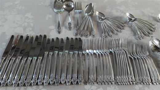 Vintage 1950s Prestige Distinction Silverplate Flatware Set: 85-piece Complete Service for 8 With Serving Pieces, Mid Century Formal Dining - Etsy