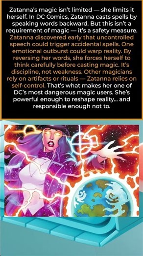 ✨😱 Zatanna LIMITS Her Own Power?! #marvel #comicinsights #superherofacts