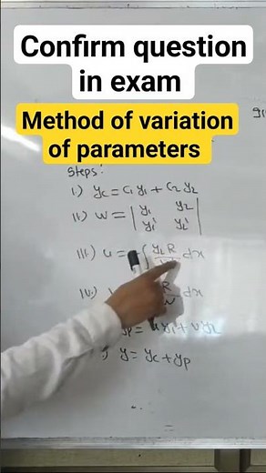 Method of variation of parameters#differentialequation #firstyearengineering #sem2 #semester_2 #csgt