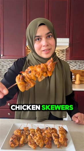 Nazima Qureshi | Nutritionist on Instagram: "Plain chicken breast isn’t cutting it to meet your protein needs? These Turkish chicken skewers are juicy, protein-packed, and full of flavor. Perfect to pop into the oven or add to your summer BBQ! 📌 Save this for your next meal prep or BBQ Comment PROTEIN for the recipe! #protein #chickenskewers #mealprep #turkish #chicken"