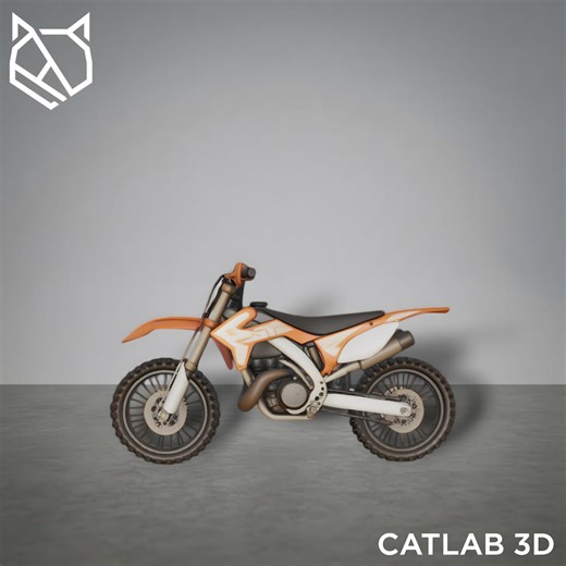 Enduro-motocross STL | Offroad Motorcycle | 3D Printable Dirt Bike Model | Digital File - Etsy