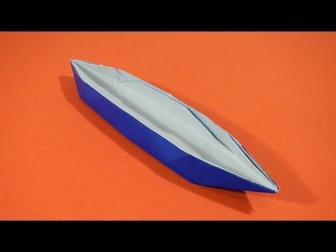 Origami - How to fold a boat (sampan)