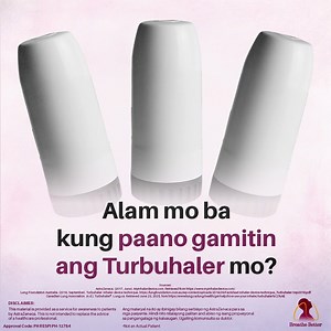 Kung niresetahan ka ng doktor ng Turbuhaler, siguraduhing gamitin ito nang tama! Sundin ang step-by-step guide na ito: TWIST, LOAD, BREATHE, RINSE para mas epektibo ang gamot at iwas flare-ups 💡 Salbutamol pa rin ba ang takbuhan mo? Baka sobra ka nang umaasa rito! Sagutan ang Reliever Reliance Test (RRT) para malaman! ⬇️ https://www.breathebetter.ph/reliever-reliance-survey.html Kung hindi sigurado, kumonsulta sa doktor para malaman ang pinaka-angkop na treatment sa flare-ups mo ngayong tag-ula