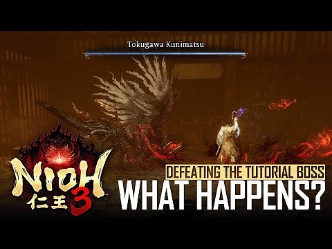 Nioh 3 - What Happens If You Beat the Tutorial "Tokugawa Kunimatsu" Boss? (No Damage)