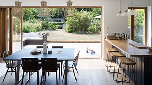 This 1950s bungalow has been given a totally new look with a timber clad extension