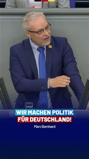 Sie machen Politik für die Welt, WIR machen Politik für Deutschland! – Marc Bernhard – AfD-Fraktion