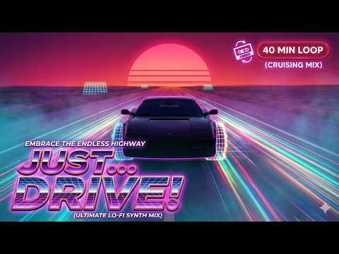 You Can't Stop Watching This Retro Sunset Drive... (40 Min Loop) | SCENIC SUNSET RETRO LOOP