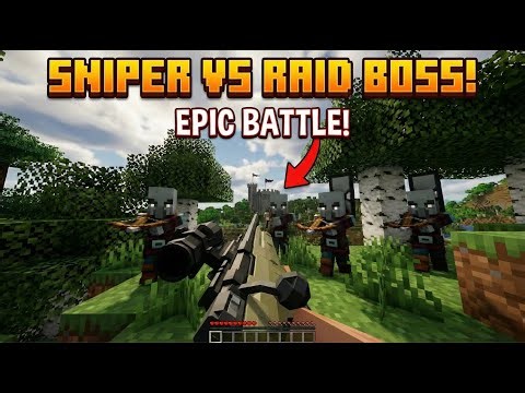 Saving Villagers from a Pillager Castle Prison Using Modern Weapons!