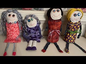 My updated version of sitting scrappy doll #scrappy #sew #sewing #scraps #dolls #diy #tutorial