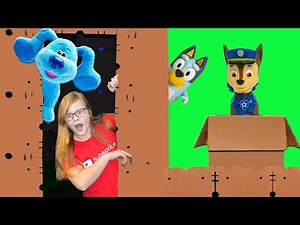 Assistant's Box fort Hide & Seek Adventure with Blue and Paw Patrol