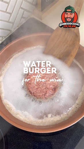 Apparently people are really out here making water burgers, And yes… it’s exactly what it sounds like. They boil frozen hamburger patties in water, then throw them in a skillet to fry and season. But is it actually good! Watch the video to find out. | bwoodcooks