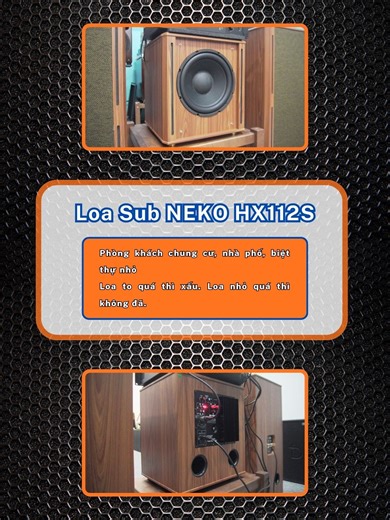 Loa Sub Neko HX112S: Giải pháp âm thanh hoàn hảo