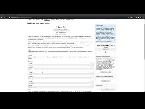 Codeforces 236A - Boy or Girl Solution (Python)