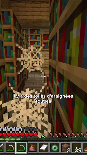 Je trouve une bibliothèque dans l’end #minecraft