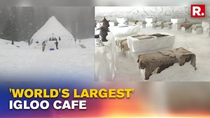 35 reactions | Meet Snoglu, 'world's largest' Igloo cafe in J&K's Gulmarg that applied for world record | Republic | Facebook