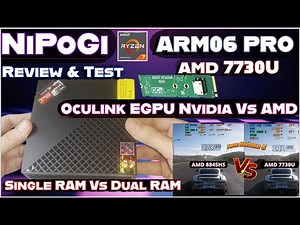 NIPOGI AM06 PRO AMD 7730U Mini PC Upgrade Review + Oculink Test