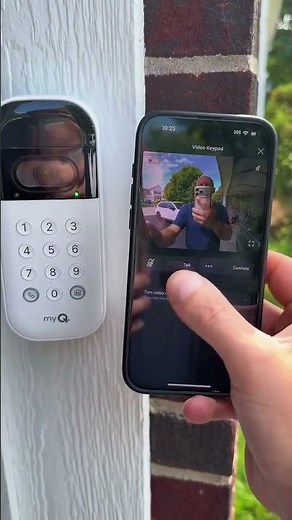 This Myq smart garage keypad and control lets me open and close my garage door from anywhere in the