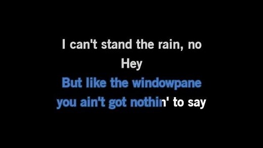 Karaoke I Can't Stand the Rain - Adam Lambert - CDG, MP4, KFN - Karaoke Version