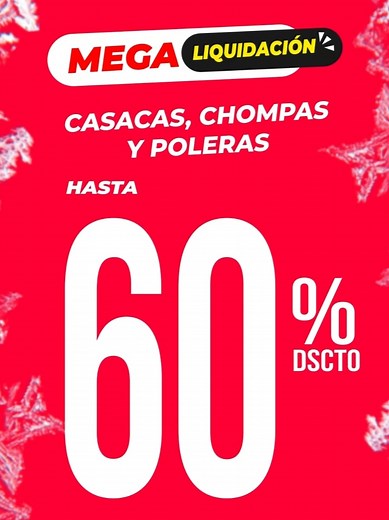 ¡Megaliquidación de invierno con hasta 60% de descuento!