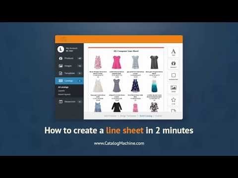 How to create a line sheet in 2 minutes