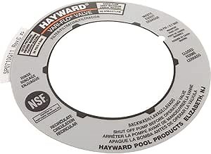 Hayward SPX0710G Label Plate Replacement for multiport Valve