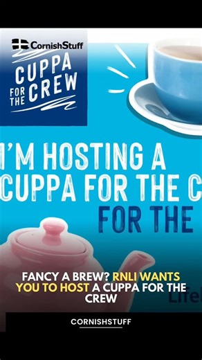 The Royal National Lifeboat Institution (RNLI) is inviting supporters to put the kettle on and host a Cuppa for the Crew to help raise money for the charity’s lifesaving work. Read more on CornishStuff.com #Cornwall #CornishStuff | CornishStuff | Facebook