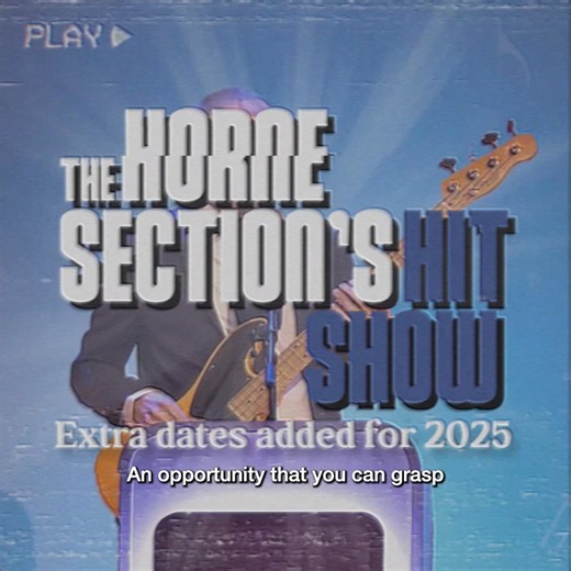 Unruly, ridiculous, and surprisingly satisfying... Led by the creator of the BAFTA-winning Taskmaster, Alex Horne, this six-piece comedy band blends side-splitting stand-up with incredible live music. Packed with new material, The Horne Section’s Hit Show promises a night of unruly fun, and great music ⭐️ Book tickets for the extended 2025 UK tour today! | The Horne Section