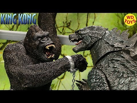 New King Kong McFarlane Toys Deluxe Box Set King Kong vs Godzilla Jurassic Park Unboxing Action