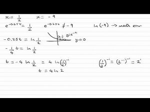 Exponentials & Logarithms Exam Questions - A Level Maths - Edexcel Pure Year 1 - Q16 (level 3)