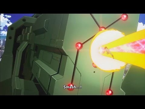 Deku destroys zero point robot |Boku No Hero Academia S1