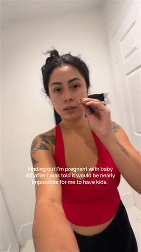 Alizé | Social Media Manager on Instagram: "In my early 20’s I was told having kids probably wouldn’t be in the cards for me. Then I got pregnant with my son… and I knew he was my miracle. 🤍 Now I’m pregnant with baby #2 and it’s just proof that God always has the final say. I was SHOCKED to say the least 😂 So many emotions. So many thoughts. But more than anything… so much gratitude and can’t believe our little family is growing."