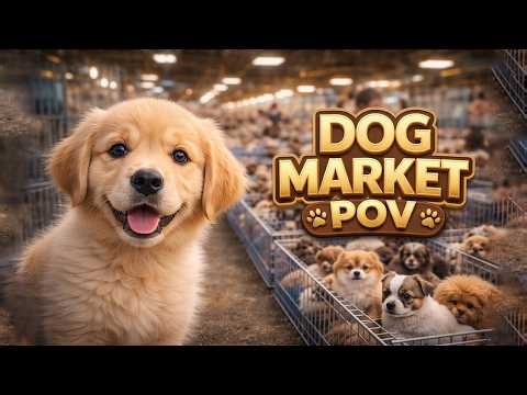 Daily Dog Market Live 🐾 Cute Puppy POV Walk