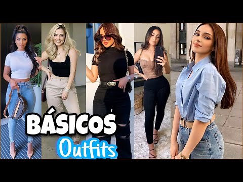 OUTFITS 2024 CÓMO Vestir CON ROPA BÁSICA Y SENCILLA LOOKS CASUALES PARA MUJER TENDENCIAS 2024