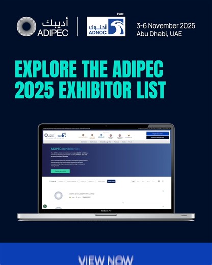 Explore the ADIPEC 2025 Exhibitor List to connect with over 2,250 exhibitors driving innovation and impact across the energy value chain. Whether your focus is AI, decarbonisation, smart infrastructure or supply resilience, this is your chance to see the system in motion. Search, filter and discover the latest solutions and map out your must-visit exhibits. View the ADIPEC exhibitor list now at: https://bit.ly/3M7kHaM Register as a visitor at: http://bit.ly/43tXsRe #ADIPEC #ADNOC #Innovation #En