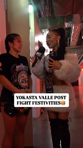 MVP - Most Valuable Promotions on Instagram: "@yokavalle_oficial is ready to celebrate following her title defense. 💪🍔 Prelims are LIVE NOW on MVP’s YouTube Channel! Link in stories ——- LIVE only on Netflix TONIGHT, December 19 8 PM ET | 5 PM PT #JakeJoshua"