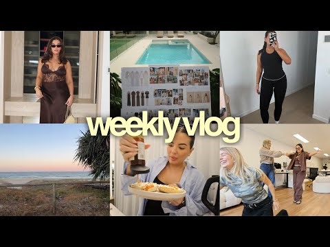 weekly vlog 💌 exciting announcement, workouts, social media break, brow + lash appointment