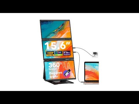 Quad Laptop Screen Extender Review 15.6" FHD 1080P 30" Combined Display for Mac Windows