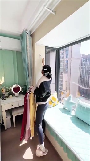 Invisible Retractable Clothesline | No Drilling, Easy Installation