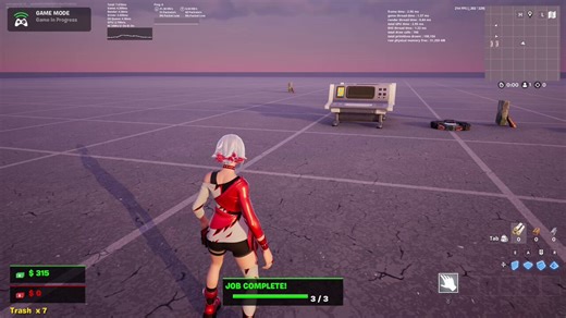 Trash collector job (Day Training) — full scene graph/Verse 🗑️💸💰 Money collectables flying to the player💵 Money system (persistent + multiplier)🪧 Notification system (rise + fade)🎨 Custom HUD with progress bar🔊 Pickup & job-complete SFX#UEFN #FortniteCreative 🔥