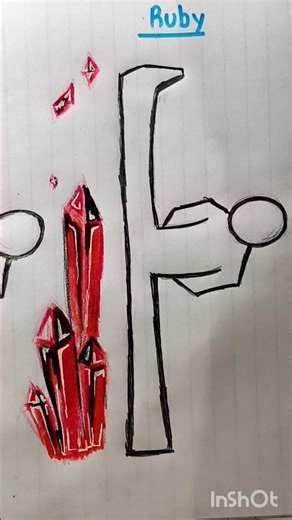 How to draw Chinese military dance pose with (fire,water and ruby) #howtodraw #art #stickman