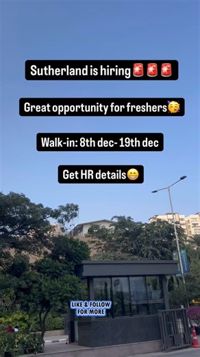 @guide_to_career on Instagram: "🚨 Sutherland Hiring – Fresher Healthcare / Process Executive – Hyderabad 📍 Looking to start your career with a top BPO? Sutherland is hiring freshers for a Healthcare/Process Executive role in Hyderabad! 📌 Role: Process / Healthcare / Customer Support Executive (Voice or Non-Voice) 📍 Location: Address: 7th Floor, Divyasree Tech Ridge Building, Lanco hills, Khajaguda, Manikonda 🎓 Experience: Freshers / 0 Years — No experience needed! ✅ Eligibility: Any graduat