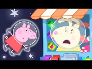 Peppa Pig Visits Miss Rabbit's Shop on the Moon