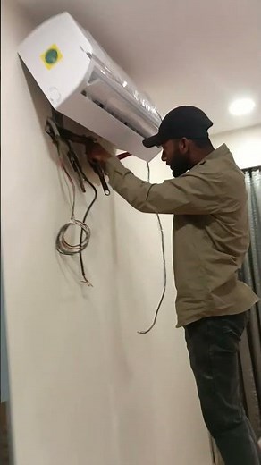 Kelvinator split AC installation #instalation