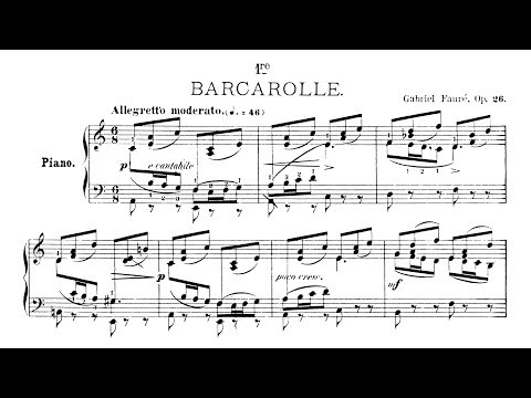Fauré: Barcarolle No.1, Op.26